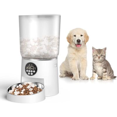 China New Design Pet Supplies Selling APP Gog Chip Wifi Cat Food Dispenser Auto Top Driver Remote Control Camera Smart Automatic Pet Feeding for sale