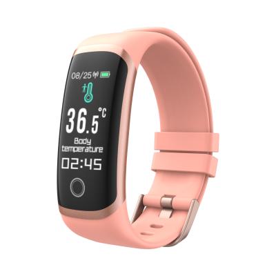 China Wholesale M4 Smart Cheap Smart Sports Wristband Body Temperature Wristband Pedometer Playback T4 OEM Band MP3 Smart Watch for sale