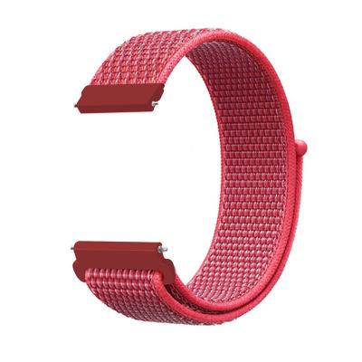 China Low MOQ Adjustable Band Sport Soft Nylon Strap With Hook And Loop For Samsung Galaxy Watch 20 22mm for sale