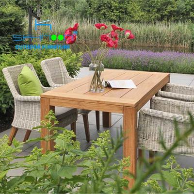 China Contemporary chair patio rattan garden furniture teak table leisure furniture outdoor garden chairs (21052) for sale