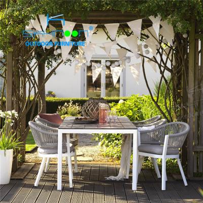 China Modern Chinese Outdoor Aluminum Dining Table Hot Sale Garden Table Outdoor All Day Dining Table (71002E) for sale