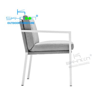 China Hot Sale Wholesale Modern European Style Furniture Garden Dining Chair China Import Outdoor Rope Chair (71160A) for sale