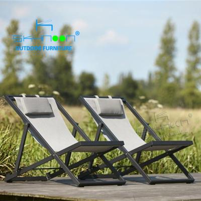 China Factory Wholesale Contemporary Hot Selling Chinese Platform Chair Foldable Outdoor Sling Chair Modern Beach Chair (51251) for sale