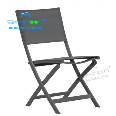 China Cheap Modern Hot Price Foldable Chair Deck Chair Aluminum Outdoor Dining High Quality Garden Chair (51259A) for sale