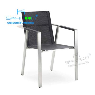 China Contemporary Hot Sale Outdoor Sling Chairs Modern Cheap Dining Aluminum Outdoor Chairs Wholesale Garden Chair (51320A) for sale