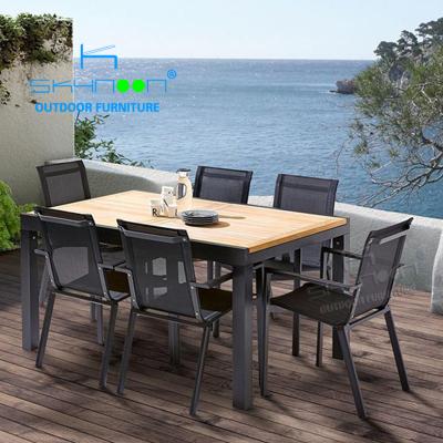 China Contemporary hot sales outdoor table and chair set modern design dining set outdoor garden leisure furniture (51323) for sale