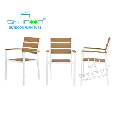 China Cheap Modern Wholesale Commercial Outdoor Hotel Bistros Outdoor Garden Chair wpc Hotel Chairs (61057A) for sale