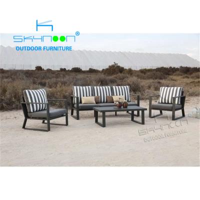 China Outdoor Hotel Leisure Sofas New Product Outdoor Garden Sofa Set Modern UV Resistance Aluminum Outdoor Sofa (32124) for sale