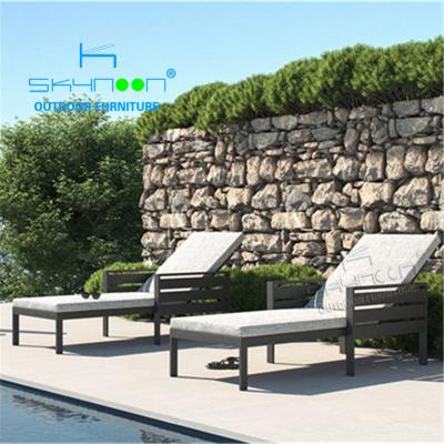 China Best Selling High Quality Modern Aluminum Sofa Pool Sofa Modern Design Sun Folding Bed (33035T) for sale