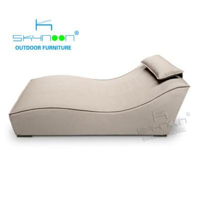 China Sun Modern Luxury Outdoor Sofa Fabric Hotel Leisure Pool Couch Good Quality Customized Folding Bed Best Price (83006) for sale