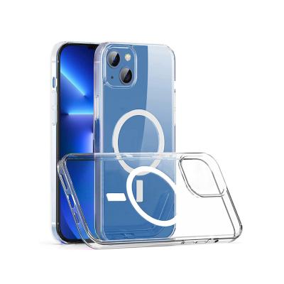 China Clear TPU Shockproof High Quality Phone Cases Magnetic Clear Phone Case For iPhone for sale