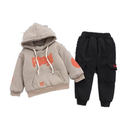 China 2020 kids casual clothes baby boy clothing set play drop kids wear sports round neckkids clothing color boys hoodies for sale