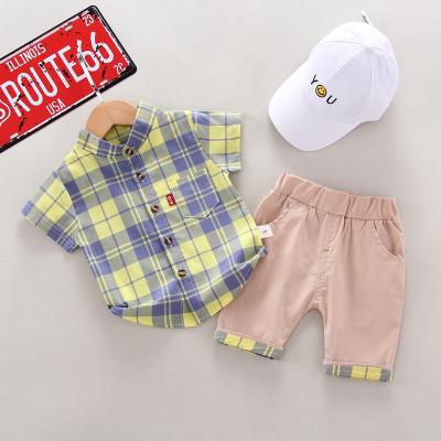 China 2020 New Children's Clothing Baby Boy Wear Wave Shirt Casual Light Weight Baby Boy Clothing Set QUICK DRY for sale