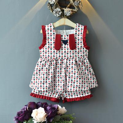 China Korean 2020 wholesale children's baby girl vest skirt girls clothing summer breathable suit 2019 new two-piece shorts for sale