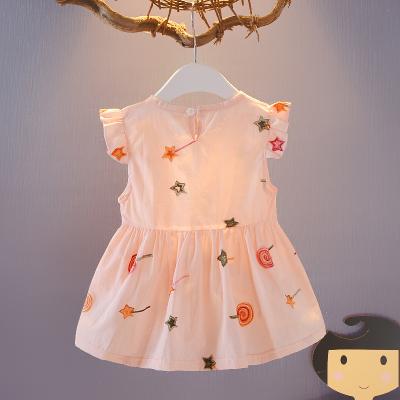 China 2020 Breathable New Baby's Dress Lapel Printed Lollipop Children's Clothing Small Children's Fashion Girls' Dresses for sale