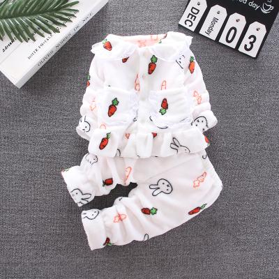 China Children's clothing 2020 new children's windproof cute pajamas and comfortable flannel pajamas cartoon casual sleepwear for sale