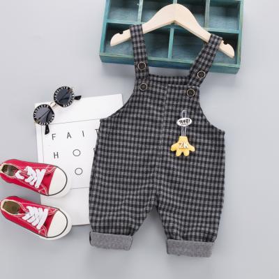 China 2020 Fashion Plaid Jumpsuits Boys Breathable Warm Pants For Toddler Kids Clothes Boy Autumn Baby Boy Teen Trousers for sale