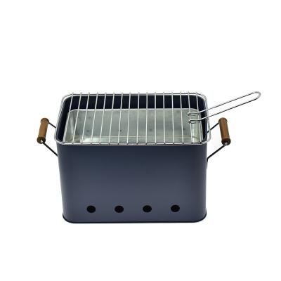 China Easily Cleaned Portable Iron BBQ Grill for Outdoor Carbon Barrels or Garden Portable Carbon Charcoal BBQ BBQ Bucket for sale