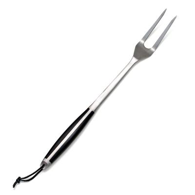 China Easily Cleaned BBQ Grill Accessories High Quality Cast Forged BBQ Grill Stainless Steel ABS Handle BBQ Fork for sale