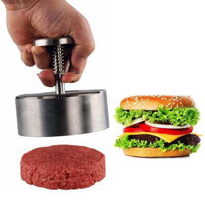 China Easily Cleaned Stainless Steel Burger Press With BBQ Patty Maker Burger Pressing Accessories for sale