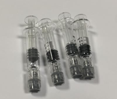 China Chenye Custom Standard Oil Medical Care Logo Luer Lock 1ml Glass Syringe for sale