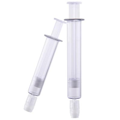 China 1ml 3ml 5ml 10ml Clear Disposable Plastic Oil Prefilled Syringe With Luer Lock With Gauge for sale