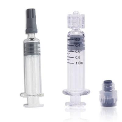 China Medical Care China Cheapest Price Glass Luer Lock 1ml Dab Applicator Syringes for sale