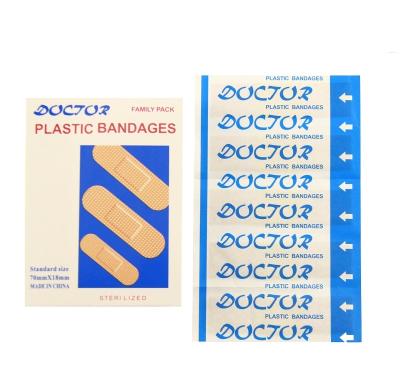 China Safety Doctor Family Pack Sterilized Hemostatic Wrapped Plastic Bandages for sale