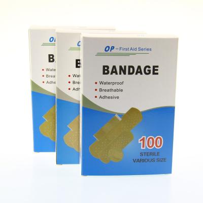 China First Aid Adhesive Breathable Waterproof Wrapped Hemostatic Safety Bandage for sale