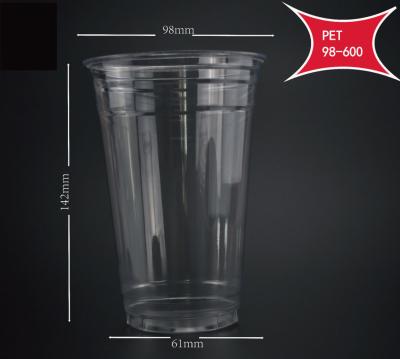 China Custom Plastic Pet Blank Logo Cold Cup Cold Drink and Disposable Tumblers Takeaway Food for sale