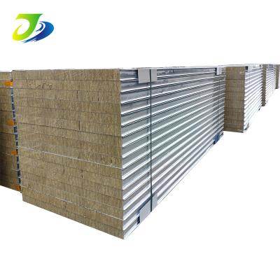 China 950mm/1150mm Source Manufacturer Fire Proof Sound Proof Rock Wool Sandwich Wall And Roof Panel for sale