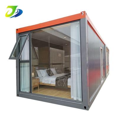 China Modern 20ft 40ft Prefab Folding Container Homes Folding House Prefab Office Folding Flat Pack Container House for sale