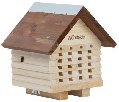 China China Factory FSC&BSCI Insect Bee House Insect Hotel Shelter Natural Wooden Wooden Nest Box for sale