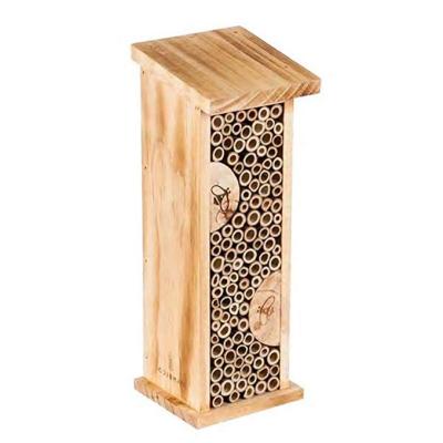 China Sustainable Beehive Wooden House Wooden Bee Insect Hanging Bamboo Hotels For Garden for sale