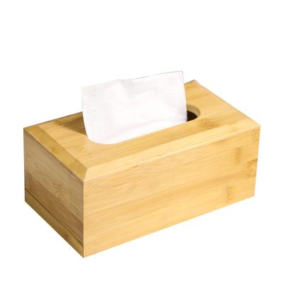 China Viable Tissue Paper Tissue Box Holder Wood Tissue Cover Desktop Tissue Box for sale