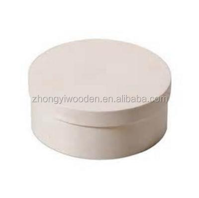 China Factory Directly Recyclable Wooden Round Box For Cheap Wooden Packaging Cheese Box for sale