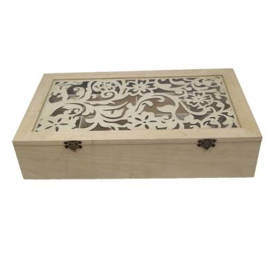 China Handmade Cavity Design Wooden Box Storage Box Multifunctional Essential Oil Box for sale