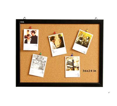 China Wall Mounted Wooden Wooden Frame Cork Board European BSCI Bulletin Board for sale