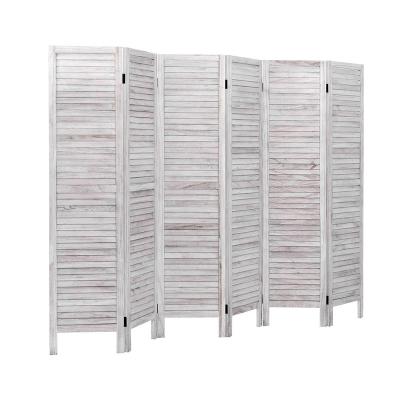 China Oriental 6 Panel Privicy CLASSIC Folding Room Divider Wood Freestanding Screen for sale