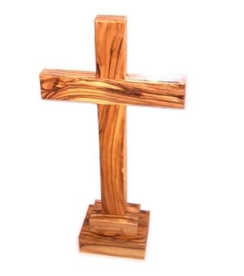 China Europe solid wood cross with stand wood desk cross wholesale for sale