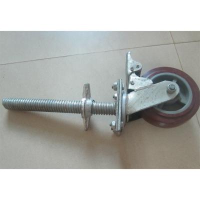 China Cast Iron Core Scaffolding Industrial Rubber American Caster for sale