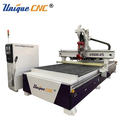 China Unique 2060 Construction Material Stores 2x6m CNC Router CNC Wood Nesting Cutting Profile Forming Machine For Furniture Cabinet Door for sale