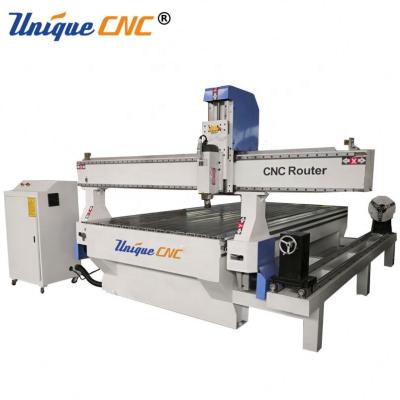 China Building material shops 1325 3d cnc router wood carving machine with rotary device for sale