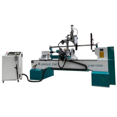 China Building Material Stores CNC Planer Wood Lathe Center High Speed ​​Customized Milling Sanding Turning Machine for sale