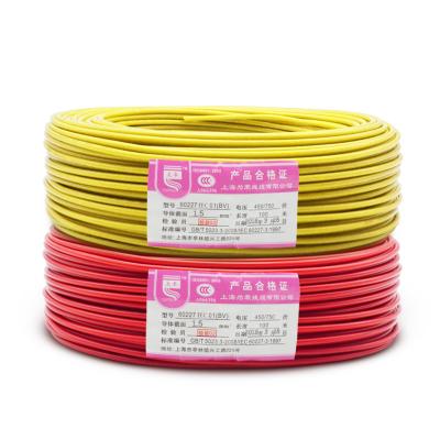 China Industrial BV Cable Electric Cable Wire Electrical Wires Price 2.5mm2 for sale