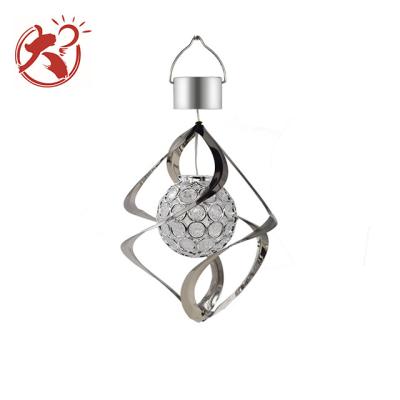 China Garden Da Hao Border Solar Color Wind Chime Light Simple Installation Solar Garden Changing Outdoor Light for sale