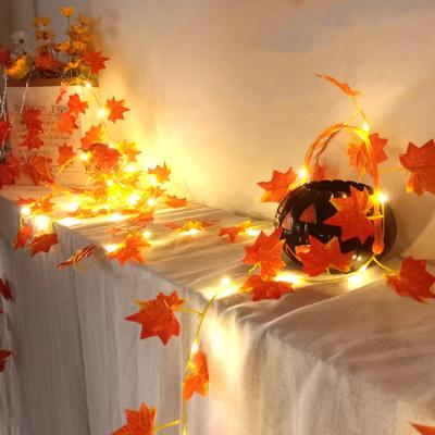 China Indoor Decorations Maple Leaf Light String 1.5M-11M Suitable For Many Occasions Indoor Decorative Lights for sale