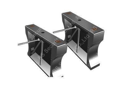 China IR Sensor Control Waist Height Turnstiles Fingerprint With 600mm Passage Width for sale