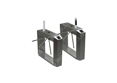 China Coin Tripod Turnstile Waist Height Turnstiles Pedestrian Control Barriers for sale