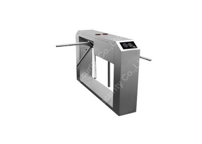 China Stainless Steel Waist Height Turnstiles Bi-directional Pedestrian Gate for sale